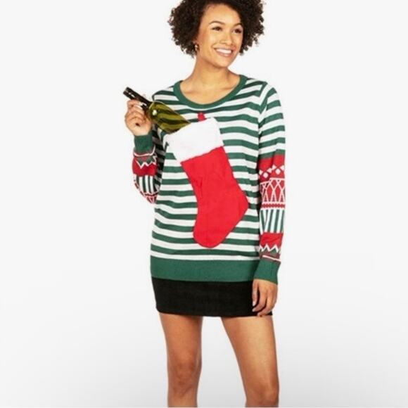 Tipsy Elves Women's Stocking Stuffer Sweater - Size Small - Picture 6 of 6